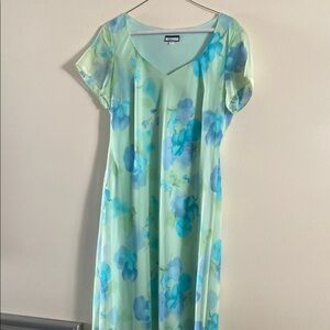Floral Green Dress